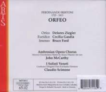 Ferdinando Bertoni (1725-1813): Orfeo, CD