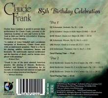 Claude Frank - 85th Birthday Celebration, 2 CDs