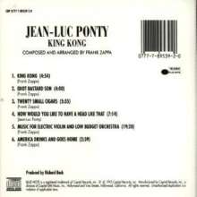 Jean-Luc Ponty (geb. 1942): King Kong: Jean-Luc Ponty Plays The Music Of Frank Zappa, CD
