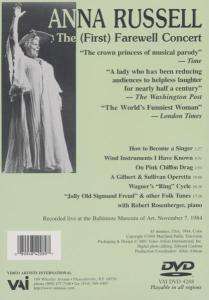 Anna Russell - The (First) Farewell Concert, DVD