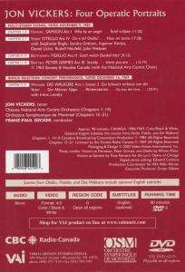 Jon Vickers - 4 Operatic Portraits, DVD