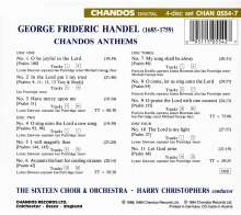 Georg Friedrich Händel (1685-1759): Chandos Anthems Vol.1-4, 4 CDs