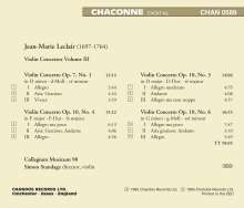 Jean Marie Leclair (1697-1764): Violinkonzerte op.7 Nr.1;op.10 Nr.3,4,6, CD