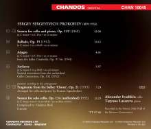 Serge Prokofieff (1891-1953): Werke für Cello &amp; Klavier, CD