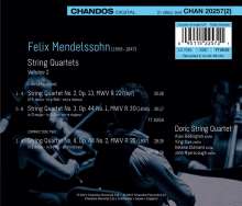 Felix Mendelssohn Bartholdy (1809-1847): Streichquartette Vol.2, 2 CDs