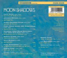 "MOON SHADOWS", klassische Musikliste mit Komponisten wie Emilie Mayer und Gabriel Fauré. Chandos Digital Logo oben.