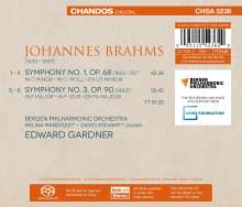 Johannes Brahms (1833-1897): Symphonien Nr.1 &amp; 3, Super Audio CD