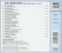 Die Berliner spielen Salonmusik Vol.2, CD