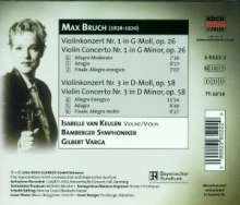 Max Bruch (1838-1920): Violinkonzerte Nr.1 &amp; 3, CD
