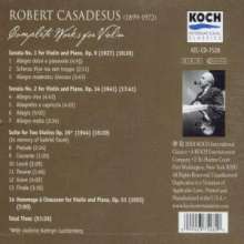 Robert Casadesus (1899-1972): Sämtliche Werke für Violine &amp; Klavier, CD