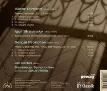 Musikwerke von Ullmann, Stravinsky und Prokofiev, gespielt von Bartoš und Bamberger Symphoniker unter Hrůša.