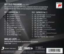 Niccolo Paganini (1782-1840): Capricen op.1 Nr.1-24 für Violine &amp; Orchester, 2 CDs