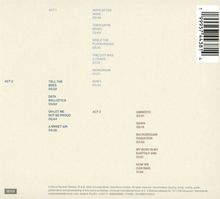 Act 1: Wave After Wave 05:49, Act 2: Tell The Bees 05:22, Act 3: Amniotic 03:41. Beige Hintergrund. Links unten Decca-Logo.