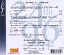 Carl Maria von Weber (1786-1826): Klarinettenkonzerte Nr.1 &amp; 2, CD