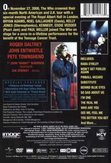 The Who: Live At The Royal Albert Hall, DVD
