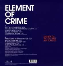 Element Of Crime: Immer da wo Du bist bin ich nie, LP
