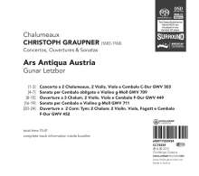 Christoph Graupner (1683-1760): Concerti &amp; Ouvertüren für Chalumeaux, Super Audio CD