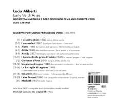 Lucia Aliberti - Early Verdi Arias, CD