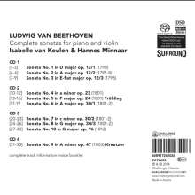 Ludwig van Beethoven (1770-1827): Violinsonaten Nr.1-10, 4 Super Audio CDs