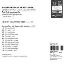 Heinrich Ignaz Biber (1644-1704): Sonatae tam aris quam aulis servientes, Super Audio CD