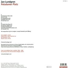 Jan Lundgren (geb. 1966): Potsdamer Platz (180g), LP