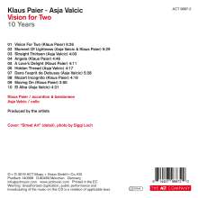 Klaus Paier &amp; Asja Valcic: Vision For Two - 10 Years, CD