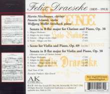 Felix Draeseke (1835-1913): Sonate für Klarinette &amp; Klavier op.38, CD