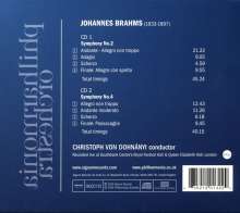 Johannes Brahms (1833-1897): Symphonien Nr.2 &amp; 4, 2 CDs