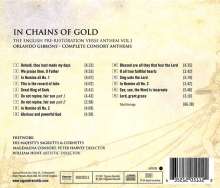 In Chains of Gold - The English Pre-Restoration Verse Anthem Vol.1, CD