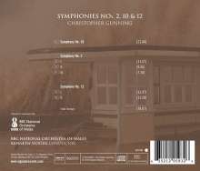 Christopher Gunning (geb. 1944): Symphonien Nr.2,10,12, CD