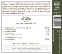 Johannes Brahms (1833-1897): Klaviermusik zu 4 Händen Vol.8, CD