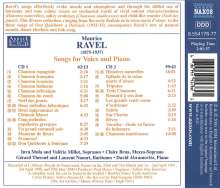 Maurice Ravel (1875-1937): Lieder, 2 CDs