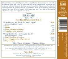 Johannes Brahms (1833-1897): Klaviermusik zu 4 Händen Vol.11, CD