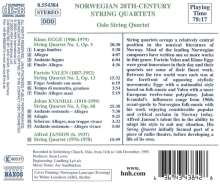 Oslo String Quartet - 20th Century Norwegian String Quartets, CD