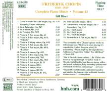 Frederic Chopin (1810-1849): Walzer Nr.1-19, CD