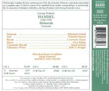 Georg Friedrich Händel (1685-1759): Deborah, 3 CDs