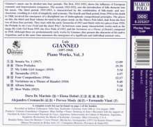 Luis Gianneo (1897-1968): Klavierwerke Vol.3, CD