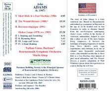 John Adams (geb. 1947): Shaker Loops, CD