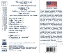 William Schuman (1910-1992): Violinkonzert, CD