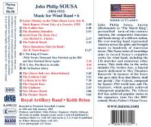 John Philip Sousa (1854-1932): Music for Wind Band Vol.6, CD