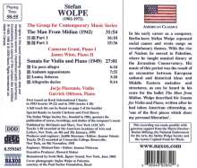Stefan Wolpe (1902-1972): The Man from Midian für 2 Klaviere, CD