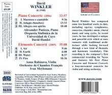 David Winkler (geb. 1948): Klavierkonzert (2006), CD