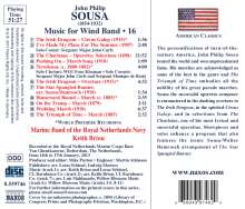 John Philip Sousa (1854-1932): Music for Wind Band Vol.16, CD
