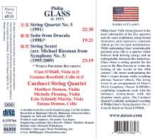 Philip Glass (geb. 1937): Streichquartett Nr.5, CD