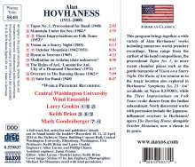 Alan Hovhaness (1911-2000): Kammermusik für Bläser, CD