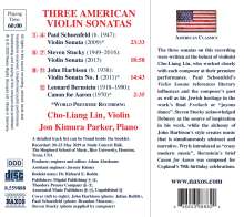 Cho-Liang Lin - Three American Violin Sonatas, CD