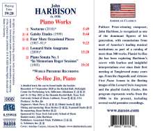 John Harbison (geb. 1938): Klavierwerke, CD