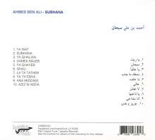 Ahmed Ben Ali: Subhana, CD