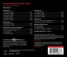 Orlando Gibbons (1583-1625): Consort for Viols, CD