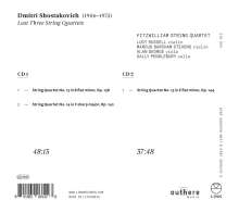 Dmitri Schostakowitsch (1906-1975): Streichquartette Nr.13-15, 2 CDs